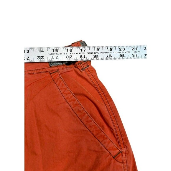 Vintage 00's Y2K Baggy Abercrombie & Fitch Orange Paratrooper Cargo Pants Large - Picture 8 of 10
